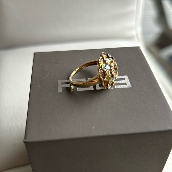 EFFY Gold Ring with Precious Stones - Picture 4 of 8